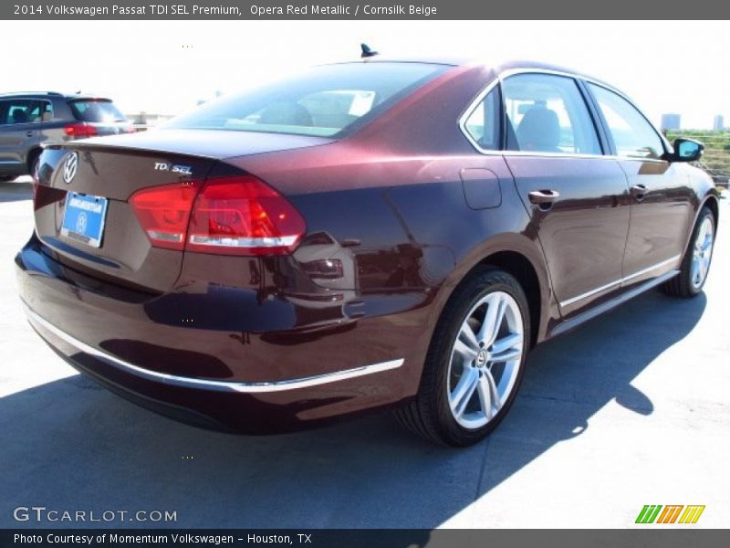 Opera Red Metallic / Cornsilk Beige 2014 Volkswagen Passat TDI SEL Premium