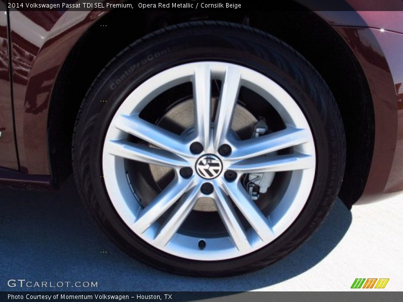 Opera Red Metallic / Cornsilk Beige 2014 Volkswagen Passat TDI SEL Premium