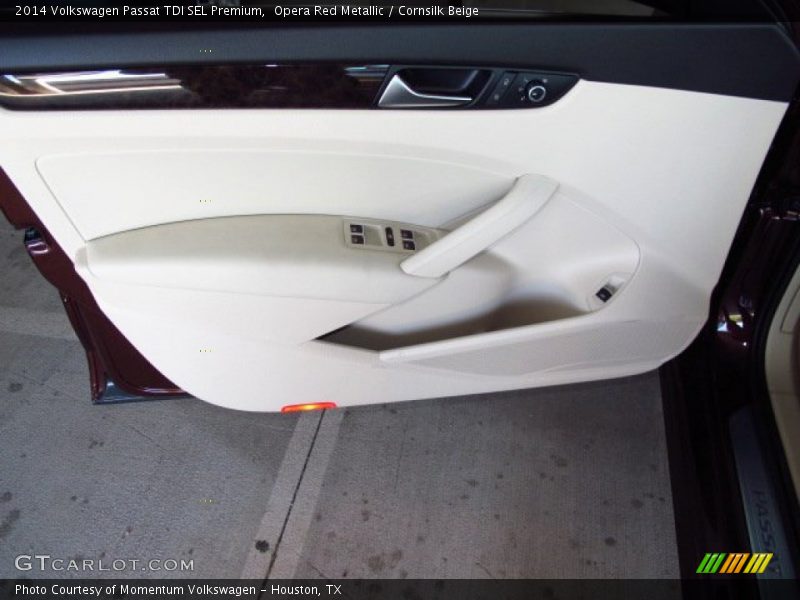 Opera Red Metallic / Cornsilk Beige 2014 Volkswagen Passat TDI SEL Premium