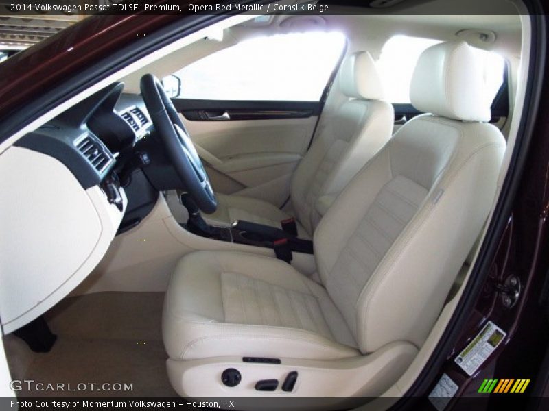 Opera Red Metallic / Cornsilk Beige 2014 Volkswagen Passat TDI SEL Premium