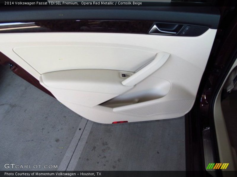 Opera Red Metallic / Cornsilk Beige 2014 Volkswagen Passat TDI SEL Premium