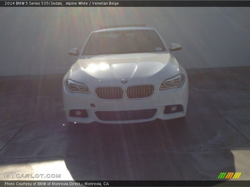 Alpine White / Venetian Beige 2014 BMW 5 Series 535i Sedan