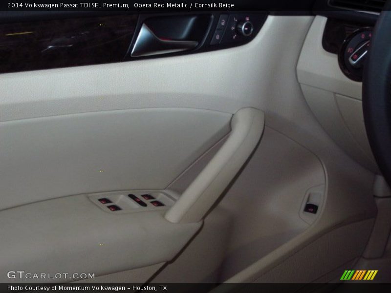 Opera Red Metallic / Cornsilk Beige 2014 Volkswagen Passat TDI SEL Premium