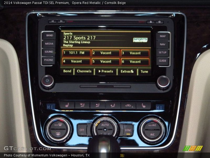 Opera Red Metallic / Cornsilk Beige 2014 Volkswagen Passat TDI SEL Premium