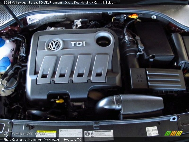 Opera Red Metallic / Cornsilk Beige 2014 Volkswagen Passat TDI SEL Premium