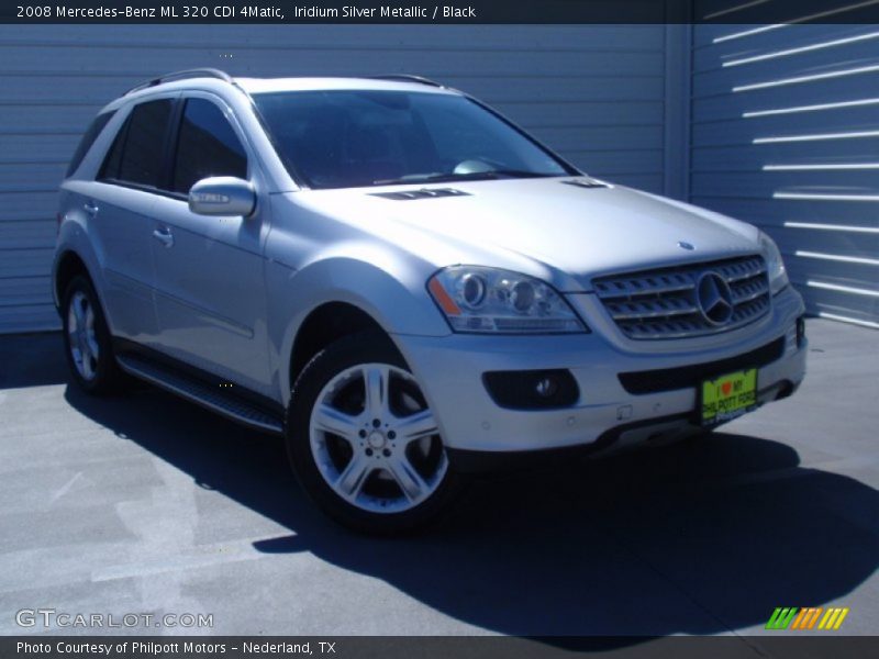 Iridium Silver Metallic / Black 2008 Mercedes-Benz ML 320 CDI 4Matic