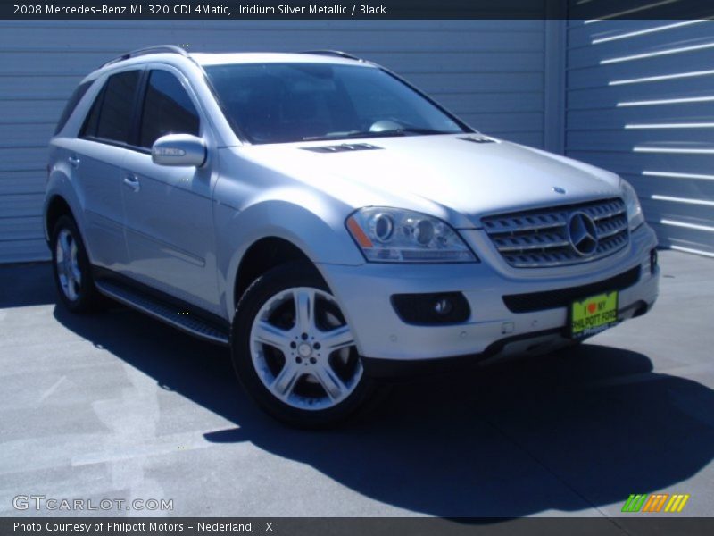 Iridium Silver Metallic / Black 2008 Mercedes-Benz ML 320 CDI 4Matic