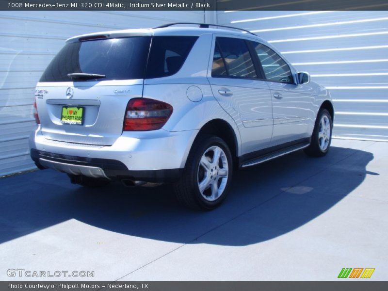 Iridium Silver Metallic / Black 2008 Mercedes-Benz ML 320 CDI 4Matic