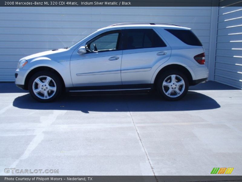 Iridium Silver Metallic / Black 2008 Mercedes-Benz ML 320 CDI 4Matic