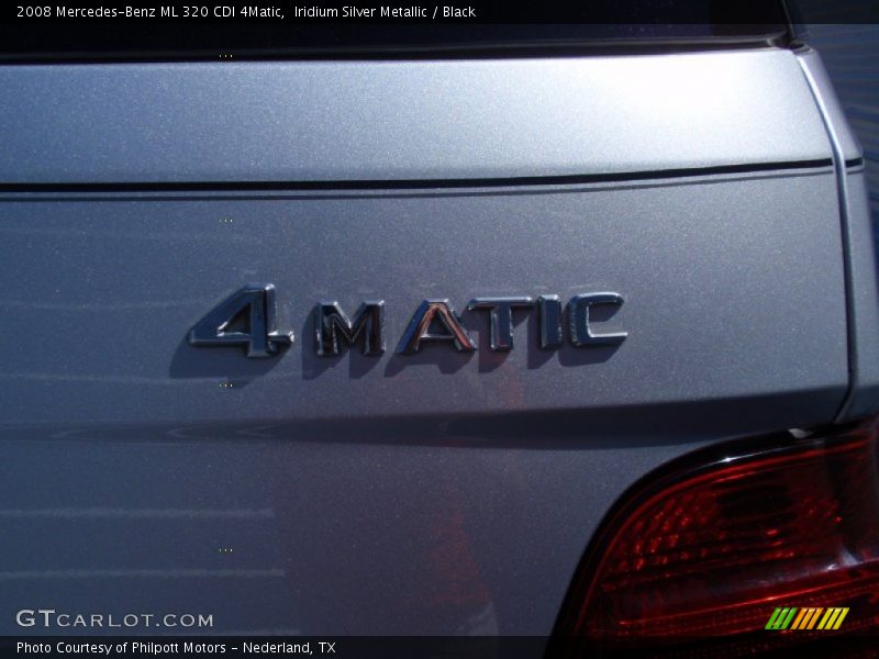Iridium Silver Metallic / Black 2008 Mercedes-Benz ML 320 CDI 4Matic