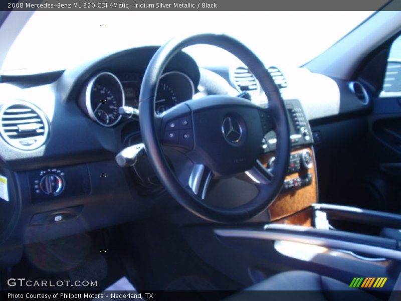 Iridium Silver Metallic / Black 2008 Mercedes-Benz ML 320 CDI 4Matic