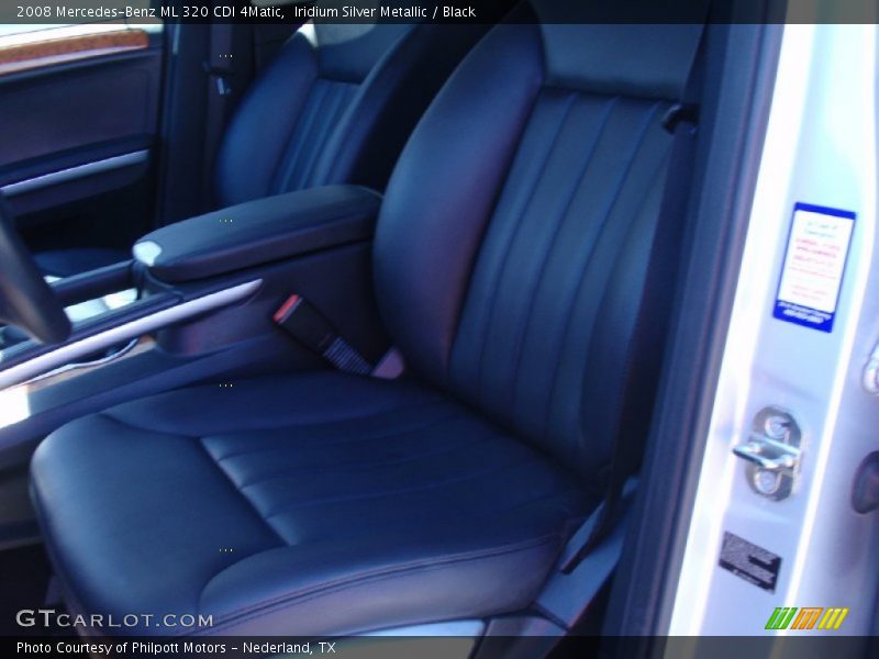 Iridium Silver Metallic / Black 2008 Mercedes-Benz ML 320 CDI 4Matic