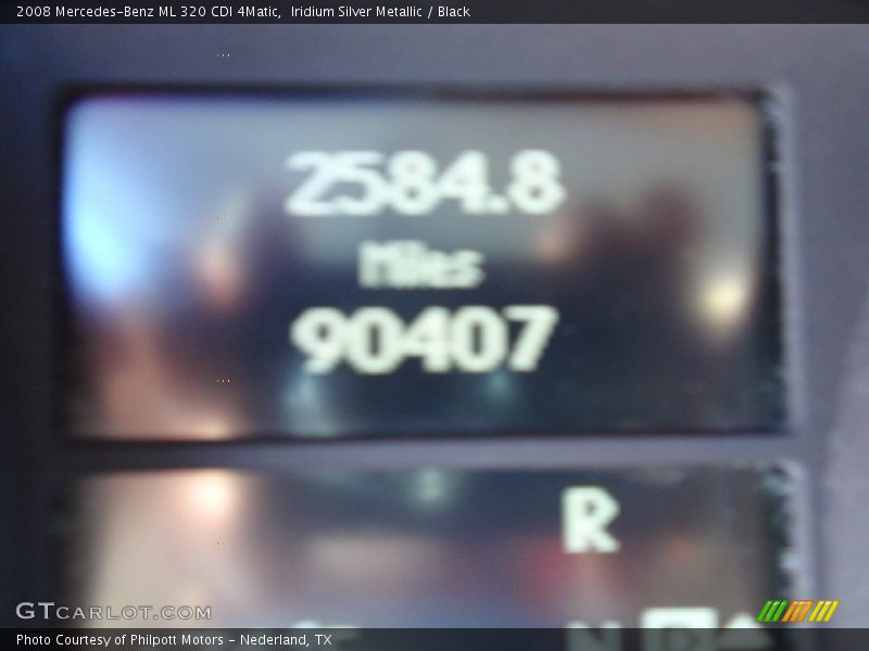 Iridium Silver Metallic / Black 2008 Mercedes-Benz ML 320 CDI 4Matic