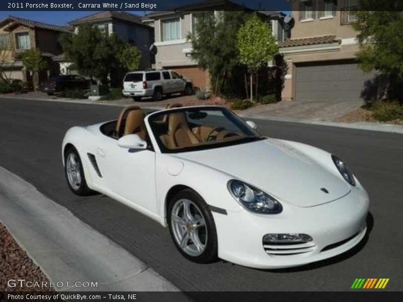 Carrara White / Sand Beige 2011 Porsche Boxster