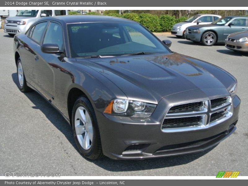 Granite Crystal Metallic / Black 2014 Dodge Charger SE