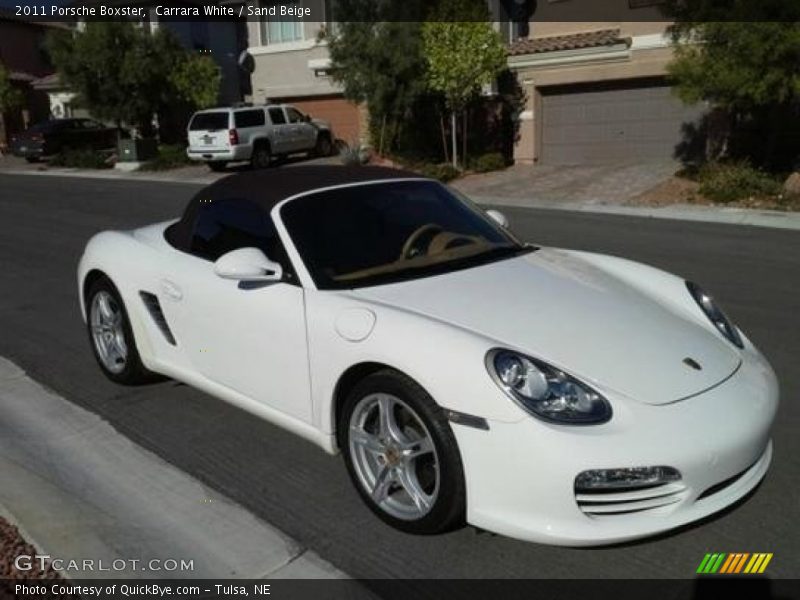Carrara White / Sand Beige 2011 Porsche Boxster