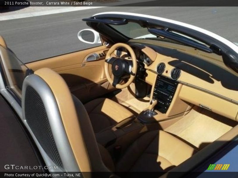 Carrara White / Sand Beige 2011 Porsche Boxster
