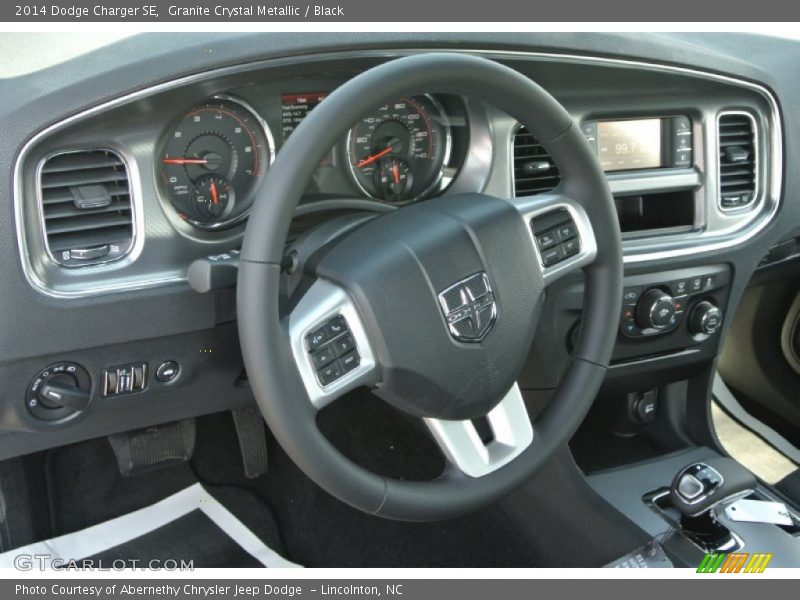 Granite Crystal Metallic / Black 2014 Dodge Charger SE