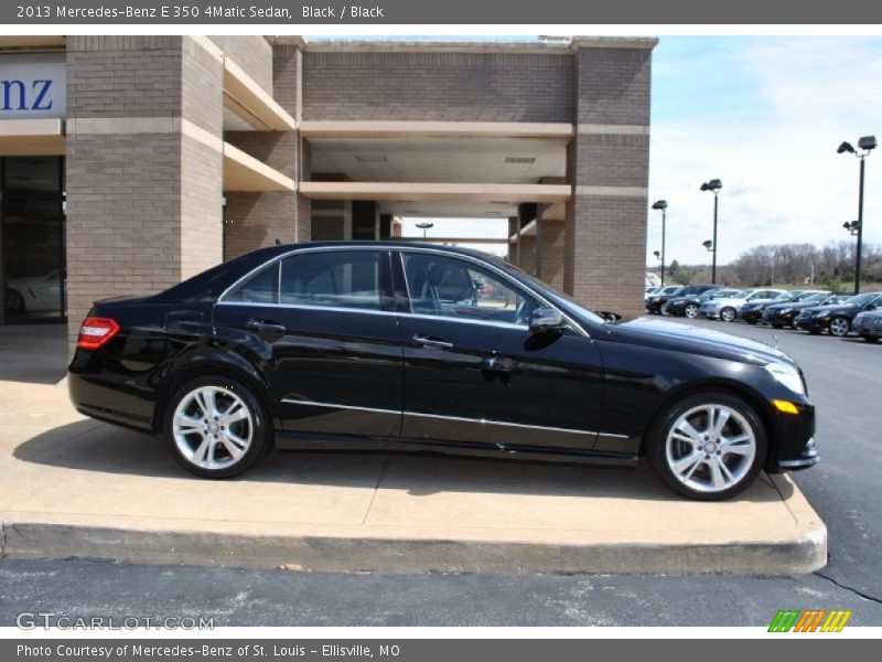 Black / Black 2013 Mercedes-Benz E 350 4Matic Sedan