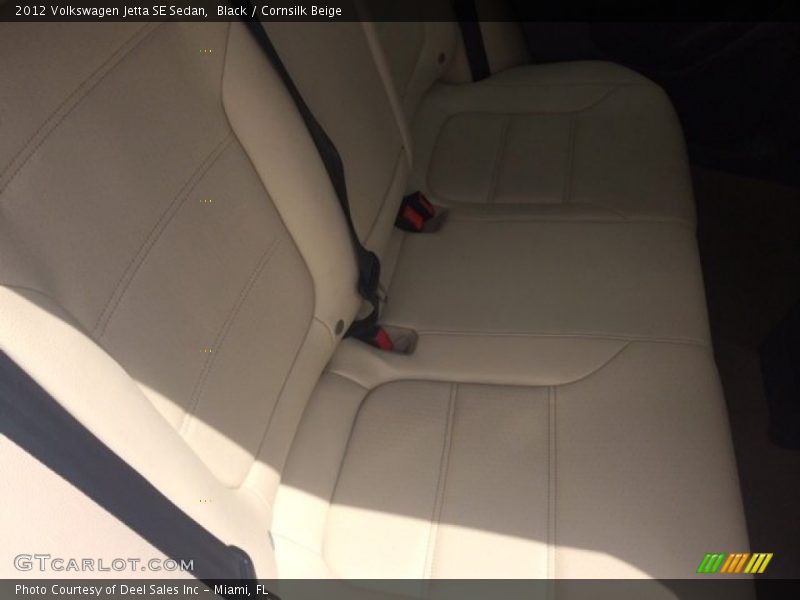 Black / Cornsilk Beige 2012 Volkswagen Jetta SE Sedan