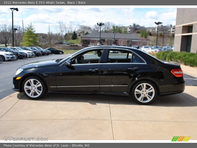 Black / Black 2013 Mercedes-Benz E 350 4Matic Sedan