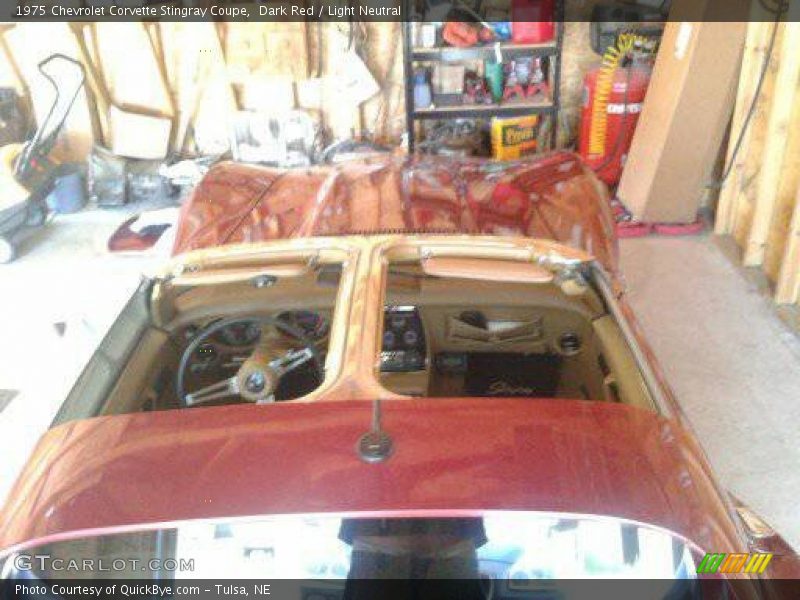 Dark Red / Light Neutral 1975 Chevrolet Corvette Stingray Coupe