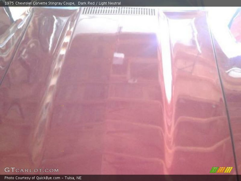 Dark Red / Light Neutral 1975 Chevrolet Corvette Stingray Coupe