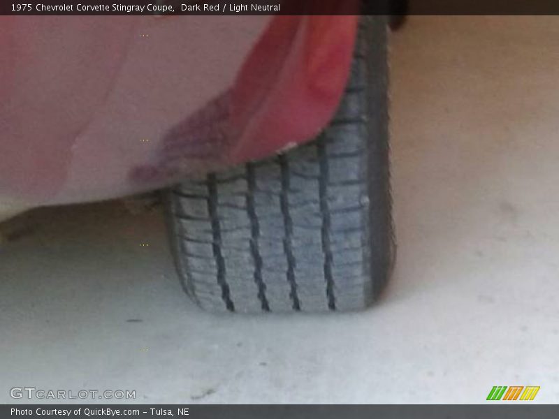Dark Red / Light Neutral 1975 Chevrolet Corvette Stingray Coupe