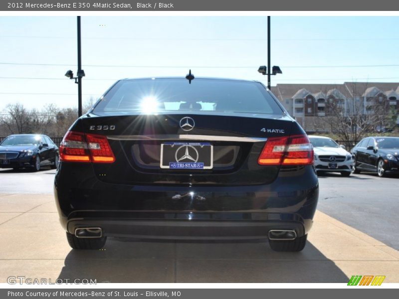 Black / Black 2012 Mercedes-Benz E 350 4Matic Sedan