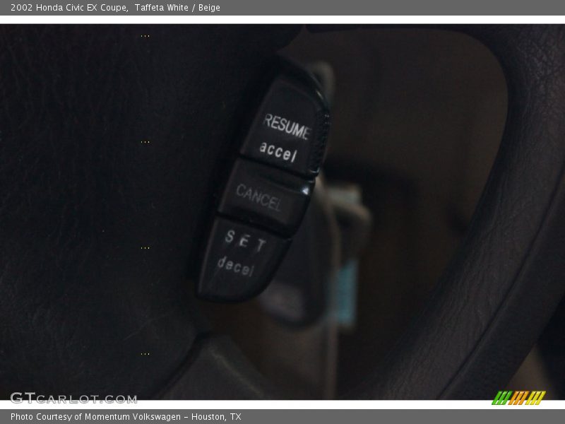 Taffeta White / Beige 2002 Honda Civic EX Coupe