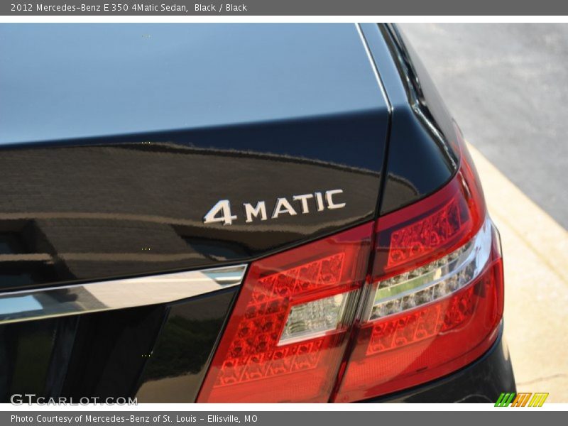 Black / Black 2012 Mercedes-Benz E 350 4Matic Sedan