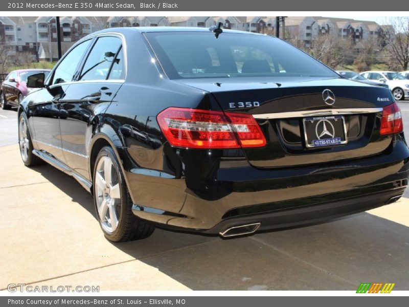 Black / Black 2012 Mercedes-Benz E 350 4Matic Sedan