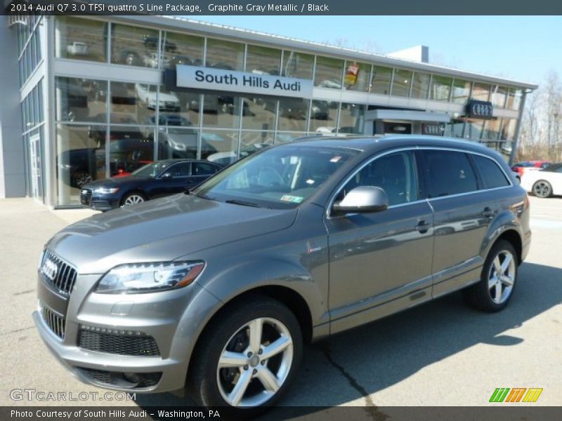 Graphite Gray Metallic / Black 2014 Audi Q7 3.0 TFSI quattro S Line Package