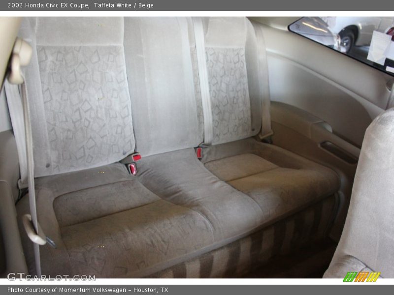 Taffeta White / Beige 2002 Honda Civic EX Coupe