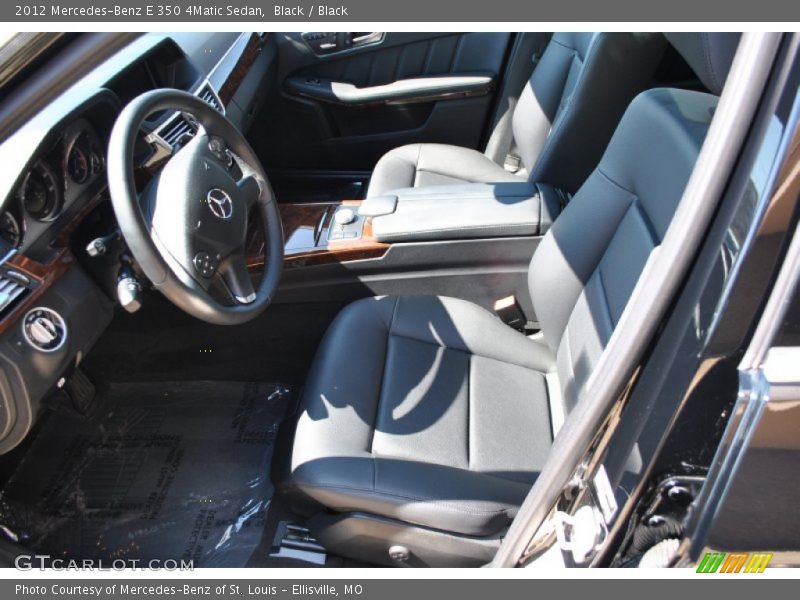 Black / Black 2012 Mercedes-Benz E 350 4Matic Sedan