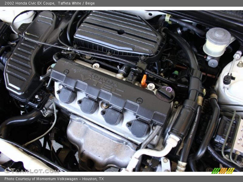 Taffeta White / Beige 2002 Honda Civic EX Coupe