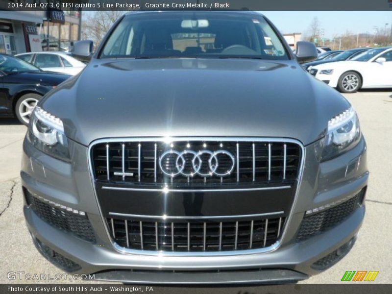 Graphite Gray Metallic / Black 2014 Audi Q7 3.0 TFSI quattro S Line Package