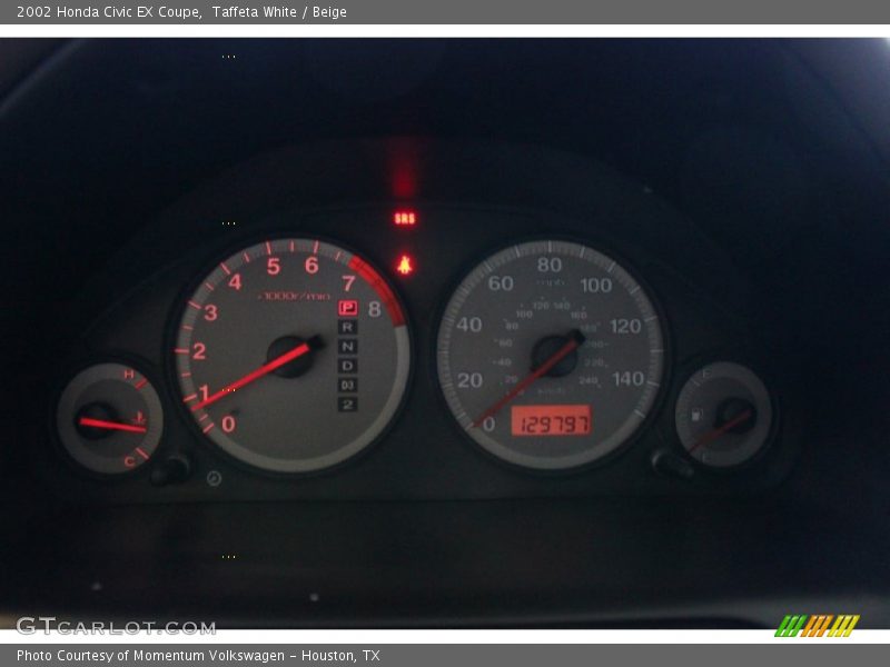 Taffeta White / Beige 2002 Honda Civic EX Coupe