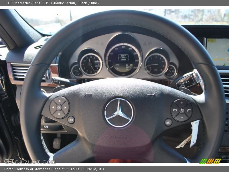 Black / Black 2012 Mercedes-Benz E 350 4Matic Sedan
