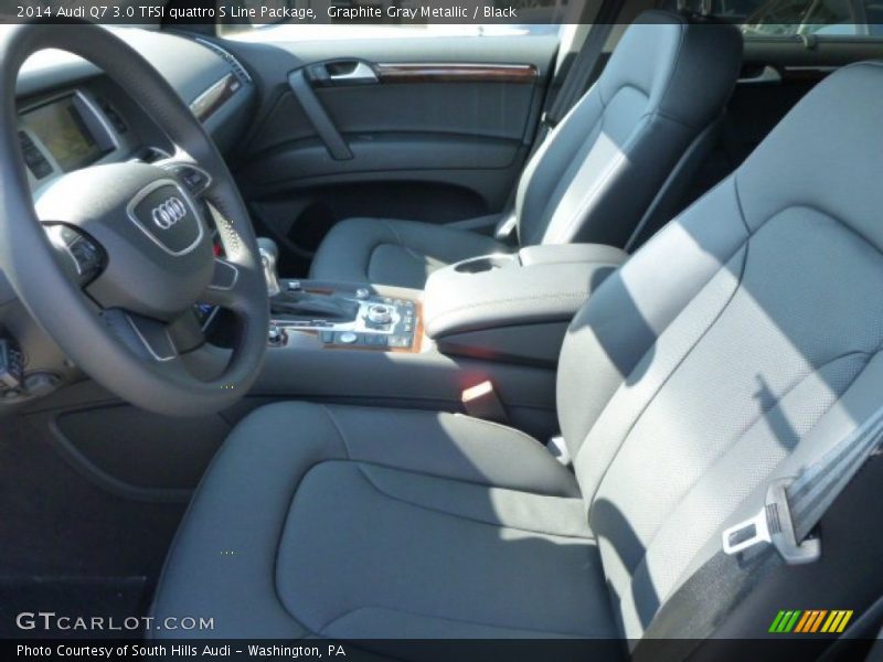 Graphite Gray Metallic / Black 2014 Audi Q7 3.0 TFSI quattro S Line Package