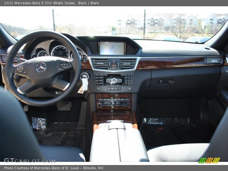 Black / Black 2012 Mercedes-Benz E 350 4Matic Sedan