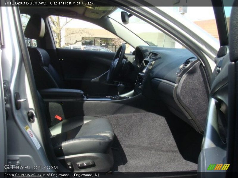 Glacier Frost Mica / Black 2011 Lexus IS 350 AWD