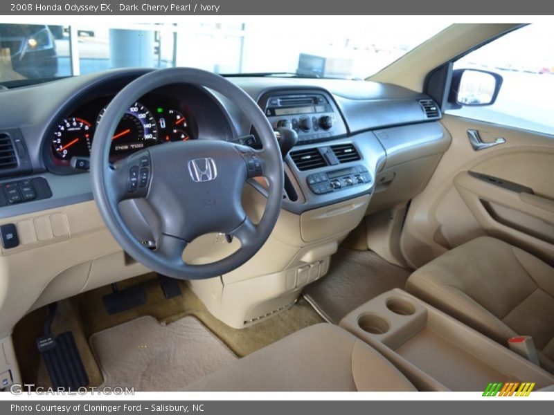 Dark Cherry Pearl / Ivory 2008 Honda Odyssey EX