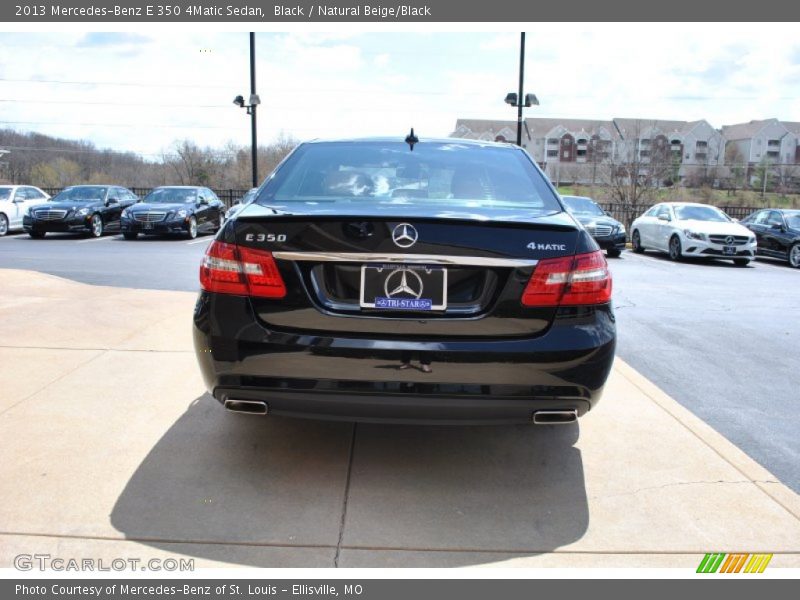 Black / Natural Beige/Black 2013 Mercedes-Benz E 350 4Matic Sedan