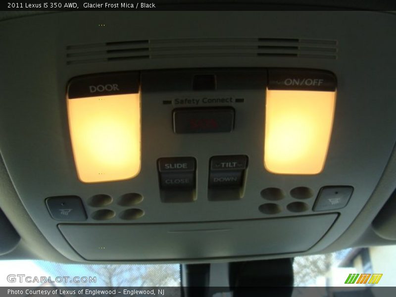 Glacier Frost Mica / Black 2011 Lexus IS 350 AWD