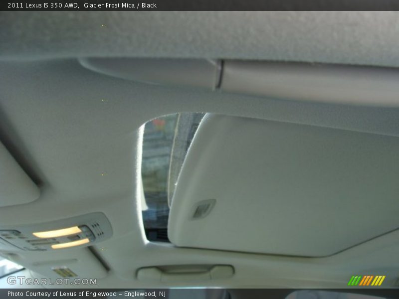 Glacier Frost Mica / Black 2011 Lexus IS 350 AWD