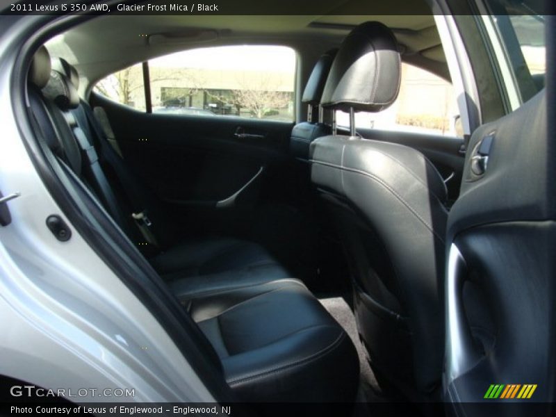 Glacier Frost Mica / Black 2011 Lexus IS 350 AWD