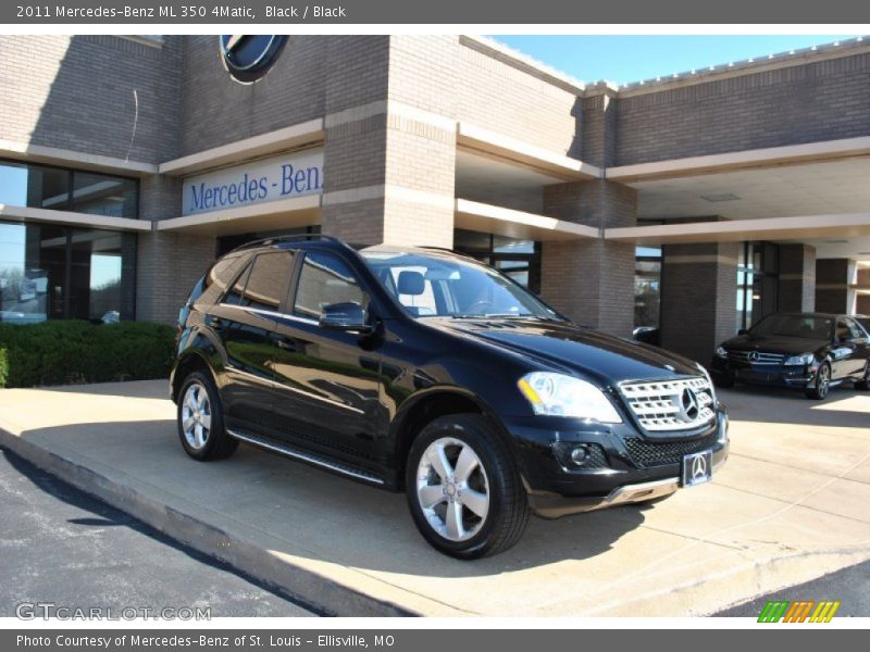 Black / Black 2011 Mercedes-Benz ML 350 4Matic