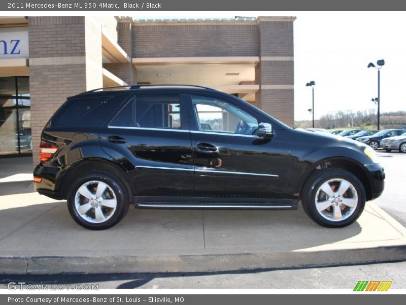 Black / Black 2011 Mercedes-Benz ML 350 4Matic