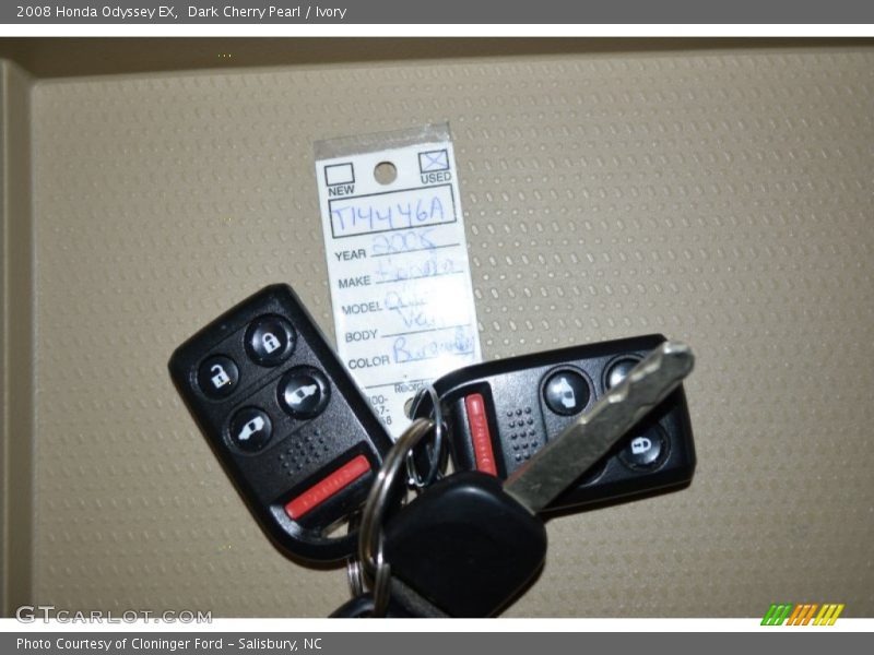 Dark Cherry Pearl / Ivory 2008 Honda Odyssey EX